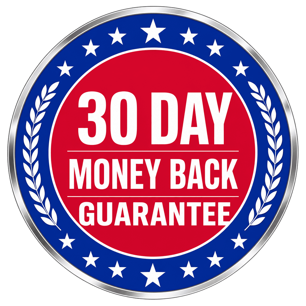 30 day money back guarantee seal